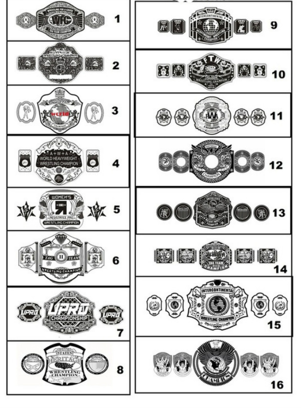 Designs and Packages - Gladiator Championship Belts