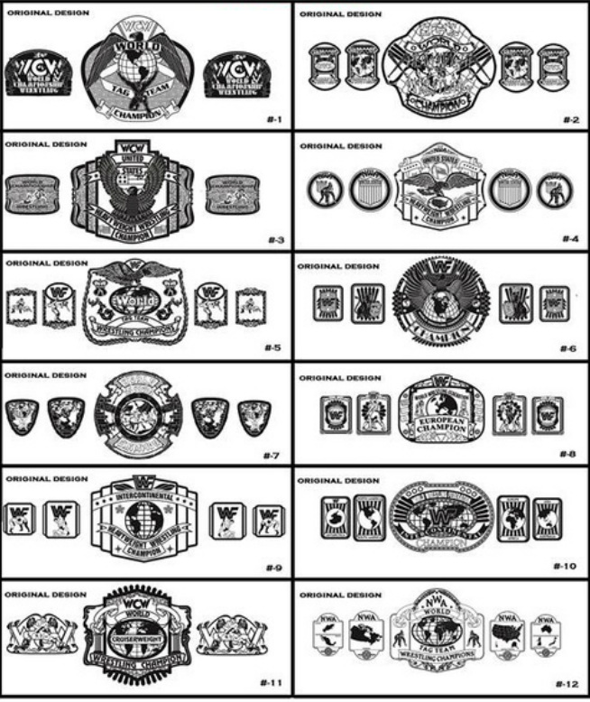 Designs and Packages - Gladiator Championship Belts